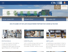 Tablet Screenshot of cta-gmbh.de
